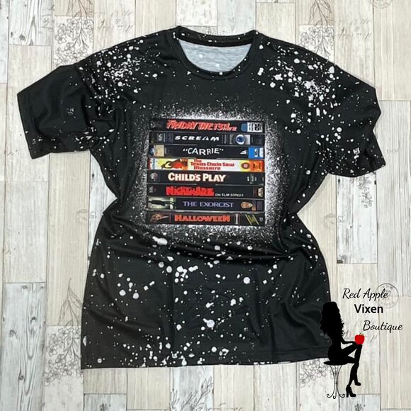 Horror VHS Collection Sublimated Graphic Tee - Picture 1 of 1